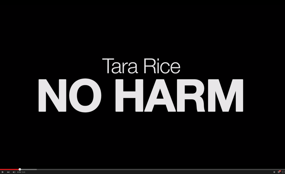 Title Card "No Harm" by Tara Rice